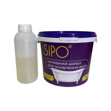 Жидкий акрил для ванн Sipo&reg; 1,2 м с моющим средством Plastall купить на сайте Plastall &ndash; офіційний інтернет-магазин