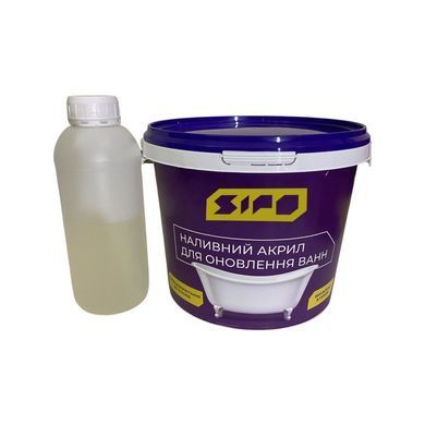 Наливний акрил Sipo&reg; 1,7 м з миючим засобом для ванн Plastall купити на сайті Plastall &ndash; офіційний інтернет-магазин